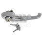 MANIGLIA PORTA EST IN ZAMA CROMATO ANT DX/SX FIAT 500 F / L / R 1965 1975 OEM 4135235