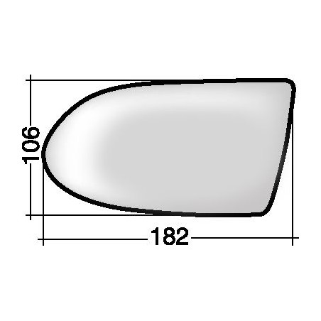 VETRO CON PIASTRA SX OPEL ZAFIRA (T98) 1999 2005 OEM 6428749