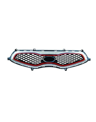 GRIGLIA RADIATORE 3 NERA SILVER/ROSSA KIA PICANTO (TA) 2011 2015 OEM 863501Y301