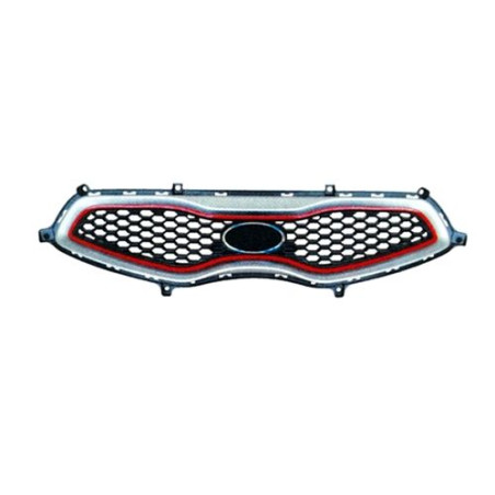 GRIGLIA RADIATORE 3 NERA SILVER/ROSSA KIA PICANTO (TA) 2011 2015 OEM 863501Y301
